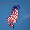 In the Breeze 5176 - 48" Stars and Stripes Curlie Spinner - Outdoor Hanging Decoration